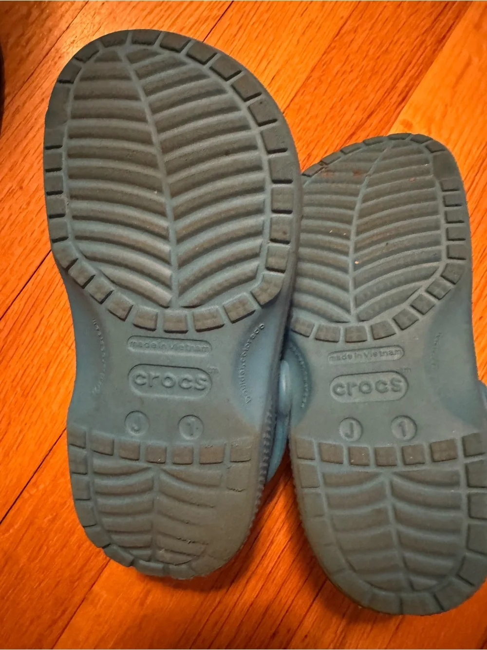 CROCS Kids Teal Slip-On Clogs with Heel Strap